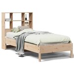vidaXL Lit bibliothèque sans matelas 100x200 cm bois massif de pin