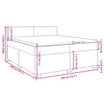vidaXL Sommier à lattes de lit et matelas Vert foncé 200x200cm Velours