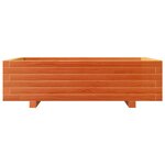 vidaXL Jardinière cire marron 90x60x26 5 cm bois de pin massif