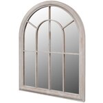 vidaXL Miroir de jardin d'arche rustique 69x89 cm Intérieur/extérieur