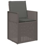 vidaXL Ensemble de salle à manger pour jardin avec coussin 7 Pièces PP