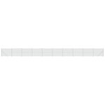 vidaXL Clôture en mailles de chaîne avec bride argenté 1 8x25 m