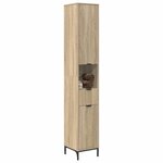 vidaXL Cabinet de salle de bain Chêne Sonoma 31 5 x 33 x 190 cm