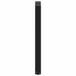 vidaXL Pieds de table console en U  2 pièces  noir  38 x (72-73) cm  acier