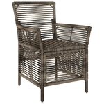 vidaXL Chaise d'Extérieur 2 Pièces Gris et Gris foncé polyrotin