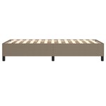 vidaXL Cadre de lit sans matelas taupe 90x190 cm tissu