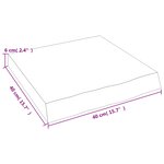 vidaXL Étagère murale 40x40x(2-6)cm bois de chêne massif non traité
