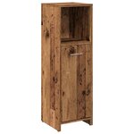 vidaXL Armoire de salle de bain vieux bois 30x30x95 cm bois ingénierie
