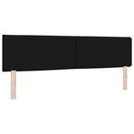 vidaXL Tête de lit avec tête de lit Noir 180 cm Cuir synthétique