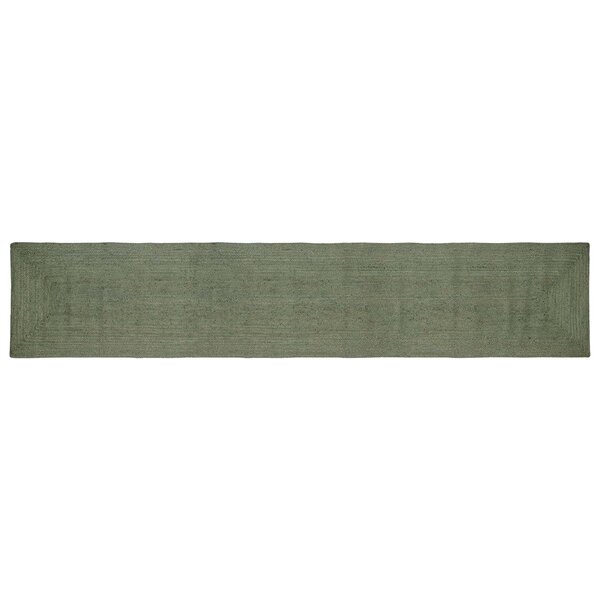 vidaXL Tapis de surface Rectangulaire Vert olive 60 x 400 cm Jute