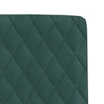 vidaXL Chaises à manger lot de 6 vert foncé velours