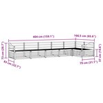 vidaXL Ensemble de canapés d'extérieur 6 Pièces Naturel