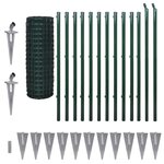 vidaXL Clôture Euro Acier 25 x 1 2 m Vert