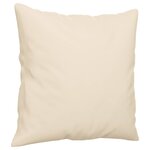 vidaXL Ensemble de canapés 4 Pièces avec coussins Beige Tissu microfibre