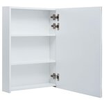 vidaXL Armoire de salle de bain à miroir LED 50x13x70 cm