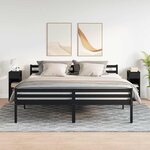 vidaXL Tables de chevet 2 Pièces avec tiroir noir 25x31x66 cm