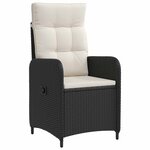 vidaXL Ensemble de Tables Basses 5 pc Noir et blanc crème