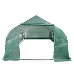vidaXL Serre portable Cadre en acier 18 m²