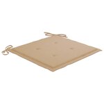 vidaXL Chaises de jardin empilables avec coussins lot de 8 Teck solide