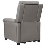 vidaXL Fauteuil Gris clair Tissu