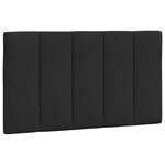 vidaXL Cadre de lit avec tête de lit Noir 90x190 cm Velours