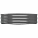 vidaXL Lit surélevé de jardin Acier galvanisé Anthracite