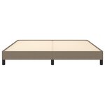 vidaXL Cadre de lit sans matelas taupe 160x200 cm tissu