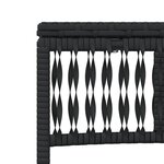 vidaXL Chaises longues lot de 2 avec table noir résine tressée