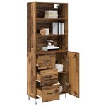 vidaXL Haut Armoire Bois ancien 69 5 x 34 x 180 cm Bois d'ingénierie