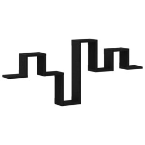 vidaXL Étagère Murale Chêne noir 104.5 x 10 x 43 cm Bois d'ingénierie