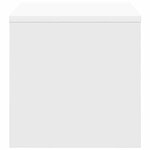 vidaXL Tables de chevet 2 Pièces Blanc 40x30x30 cm Bois d'ingénierie