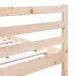 vidaXL Cadre de lit sans matelas bois massif