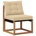 vidaXL Ensemble de canapés d'extérieur 5 pc Naturel et Beige