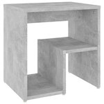 vidaXL Tables de chevet 2 Pièces gris béton 40x30x40 cm bois d'ingénierie