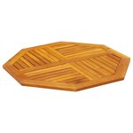 vidaXL Dessus de table 90x90x2 2 cm octogonal bois massif d'acacia