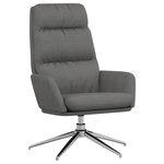 vidaXL Chaise de relaxation Gris clair Tissu