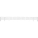 vidaXL Clôture de jardin avec dessus en lance Acier 15 3 x 1 5 m Noir