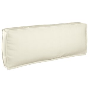 vidaXL Coussin de palette pour dossier crème 120x40x12 cm en tissu Oxford