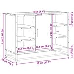 vidaXL Armoire lavabo de salle de bain chêne marron bois d'ingénierie