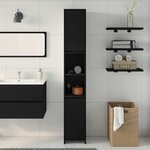 vidaXL Cabinet de Salle de Bain Chêne noir 30 x 30 x 183 5 cm