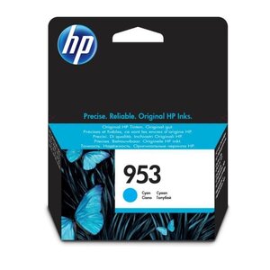 Hp 953 cartouche d'encre cyan authentique pour hp officejet pro 8710/8715/8720 (f6u12ae)