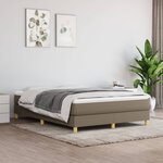 vidaXL Cadre de lit Taupe 140x200 cm Tissu