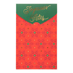 Carte De Vœux Surprise Flocons Rouges - Draeger paris