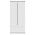 vidaXL Armoire avec tiroir blanc 55 5x34x119 5 cm bois d'ingénierie