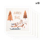 Lot De 10 Cartes De Vœux Etincelle Traineau Cadeaux - Draeger paris