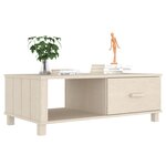 vidaXL Table basse HAMAR Marron miel 100x55x35 cm Bois massif de pin
