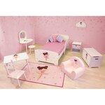 Coiffeuse avec tabouret - Danseuse Ballerine 48 x 60 x 40 / 27 x 28 x 28 cm