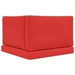 vidaXL Coussin de canapé d'extérieur 3 Pièces Rouge Polyester