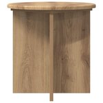 vidaXL Support de Plante 2 pc Chêne artisanal 40 x 40 x 40 cm