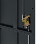 vidaXL Classeur anthracite 90x40x200 cm Acier